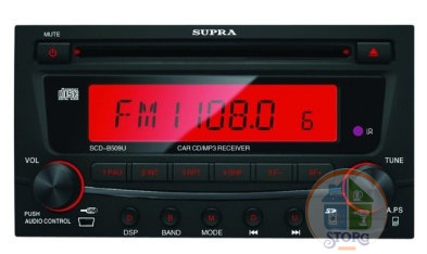 Автомагнитола 2din Supra SCD-B509U (CD, USB, SD, 4*50вт ,пульт ДУ)