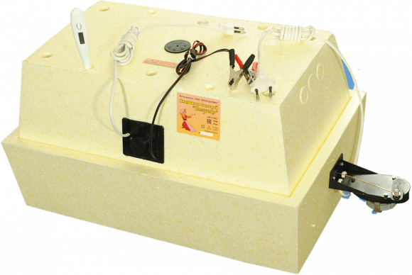 Инкубатор "Золушка" 28 яиц 220В автопереворот, куриная решетка, цифровой термометр, водяной нагреватель.