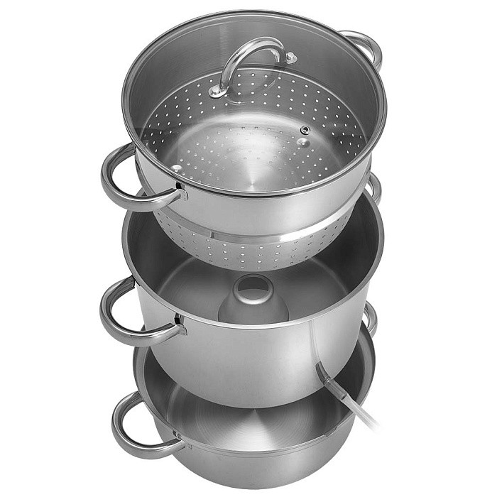 Соковарка WEBBER BE-09/2, 6л, нерж.сталь, индукционное дно