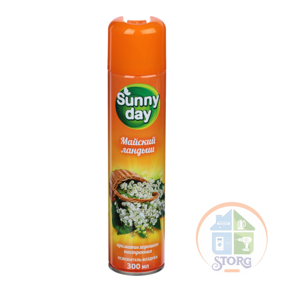 Освежитель воздуха Sunny day Майский ландыш,ж/б, 300мл