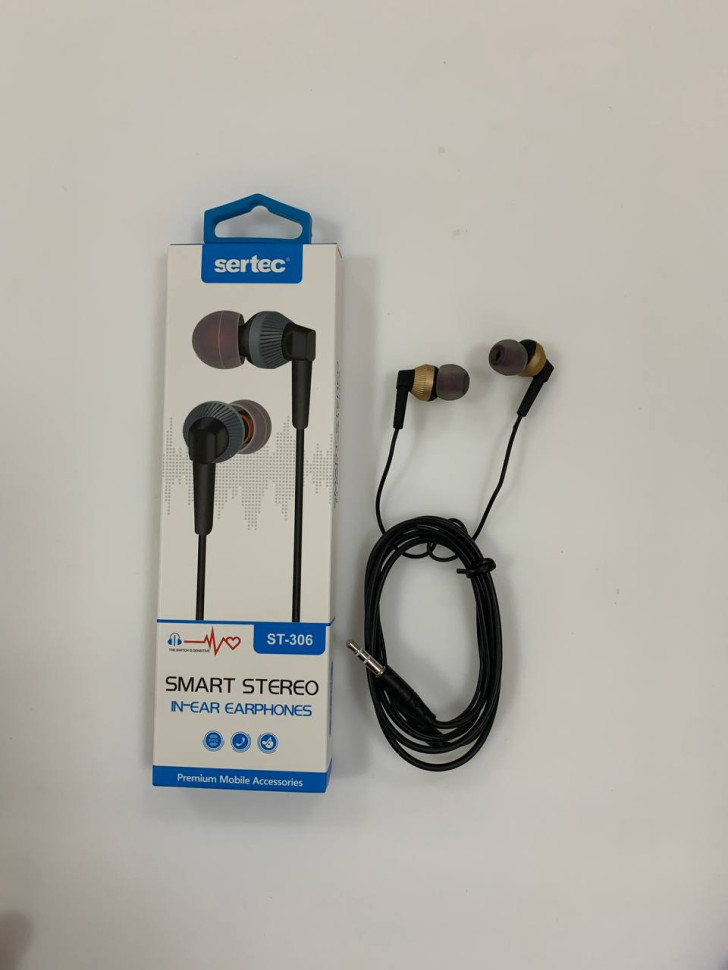 Вакуумные внутриканальные наушники SerteC ST-306 (gold)