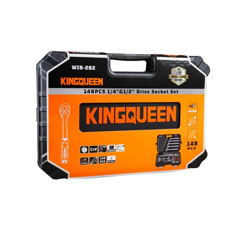 Набор инструментов профессиональный KINGQUEEN WIB-282, 148 пред, 72 зуба