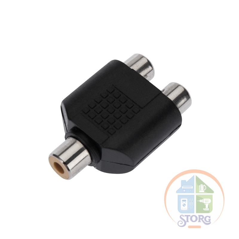 Переходник гнездо RCA - 2 гнезда RCA REXANT