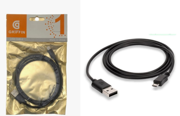 Кабель USB Griffin в Пакетике Micro 1m Black