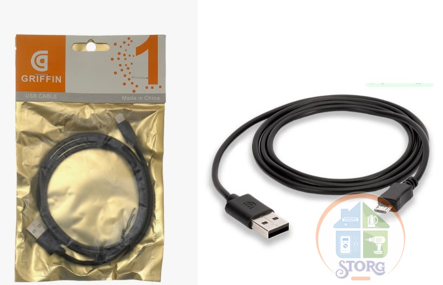 Кабель USB Griffin в Пакетике Micro 1m Black