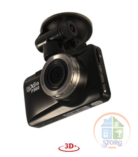 Автомобильный видеорегистратор Dixon F560 (обзор 140", Full hd ,оптика стекло ,корпус метел)