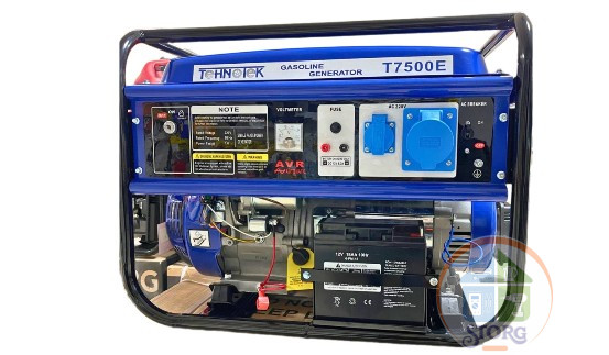Генератор Tehnotek Т 7500Е (6,5/7,0,кВт, элек. старт,медн., обмотка,)