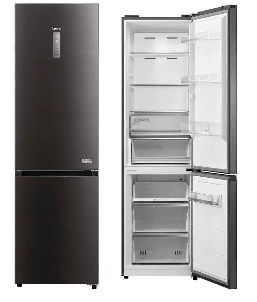 Холодильник Midea MDRB521MIE28OD черный , 360 л, No Frost, 59.50х201.80х66 см (ШхВхГ)