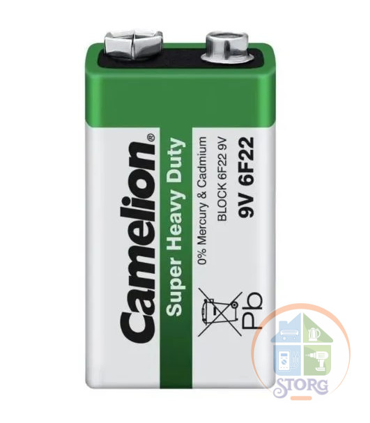 Элемент питания Camelion 6F22/1SH Super Heavy Duty