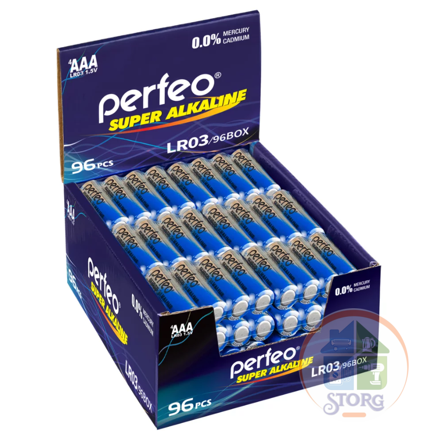Элемент питания Perfeo LR03/96BOX Super Alkaline