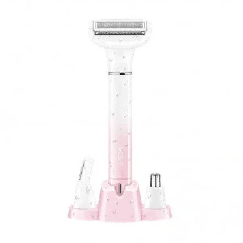Эпилятор 3в1 VGR V-611 Professional , Розовый-белый, аккум. 350мАч, 100-240В, USB