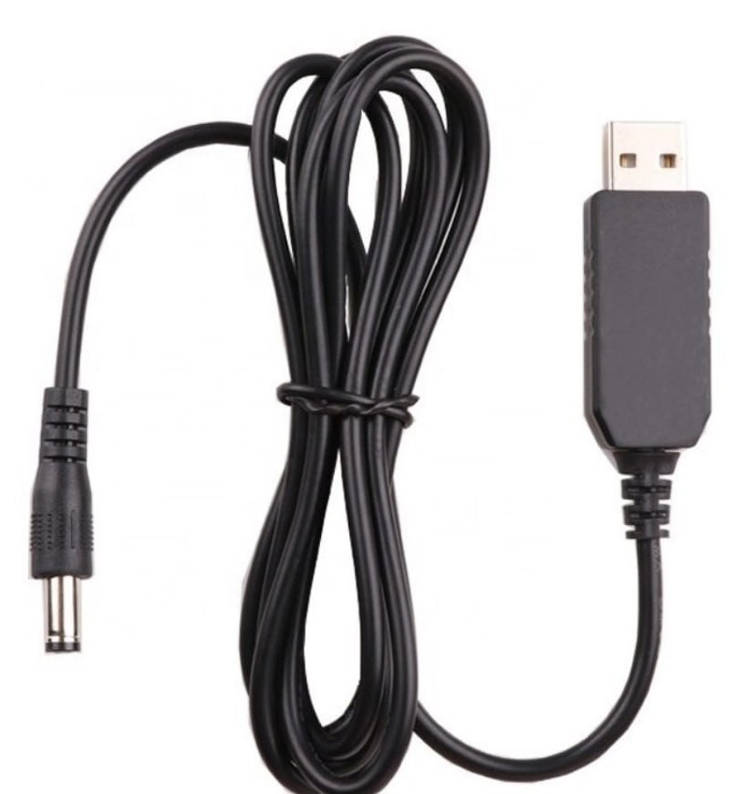 Преобразователь для роутера Конвертер USB c 5V на 12V разъем 5.5*2.1 мм