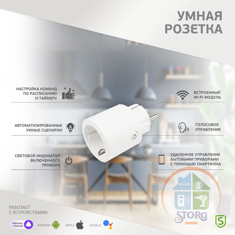 Умная Wi-Fi розетка SECURIC