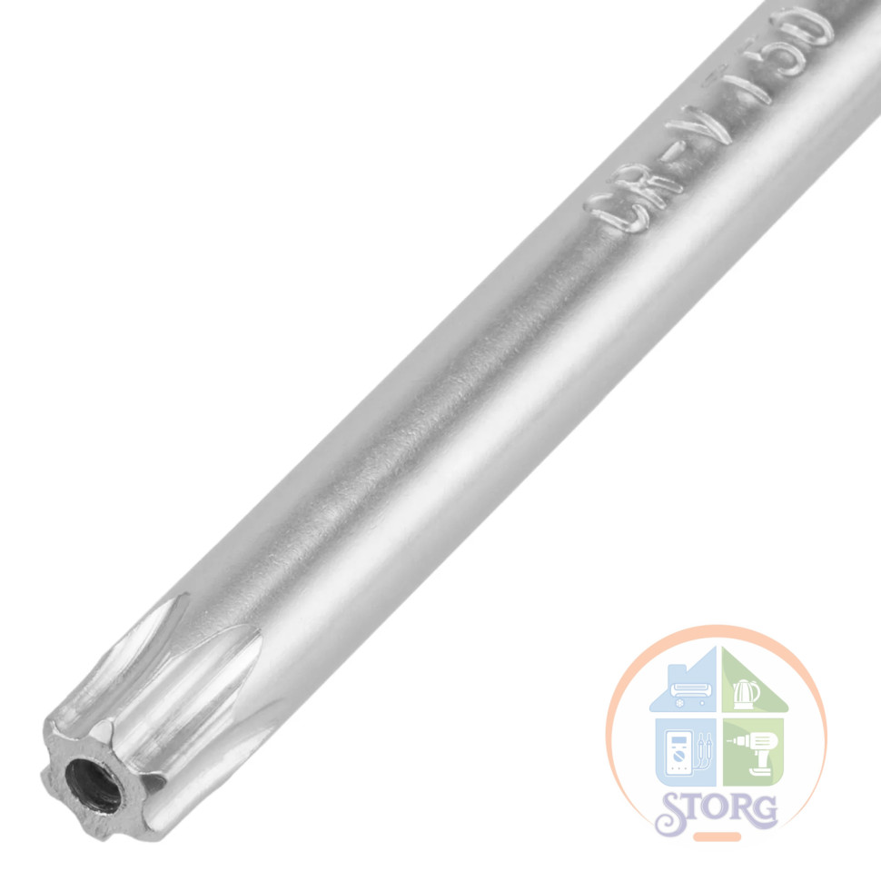 Набор ключей имбусовых HEX-TORX, 18 шт., HEX 1,5–10 мм, T10-T50, CrV, удлиненные, сатин.// Matrix