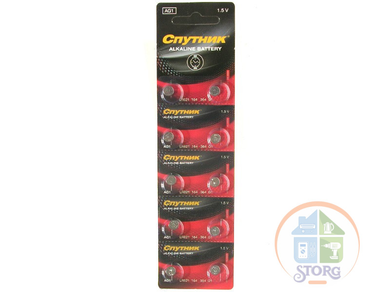 Элемент питания ALKALINE BATTERY AG1/10B, Спутник