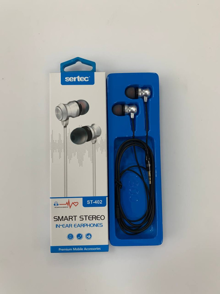 Вакуумные внутриканальные наушники SerteC ST-402 (silver)