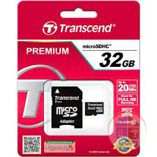 MicroSDHC флэш-накопитель 32GB Class 10 Transcend UHS-I (400x) + adapter