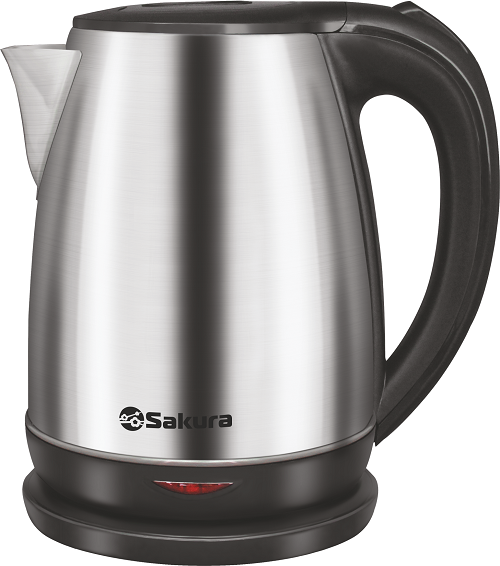 АКЦИЯ! Чайник электрический SAKURA SA-2161 (Черный/Нерж.сталь; 1800Вт; 1.8л; Нагр.эл.диск)