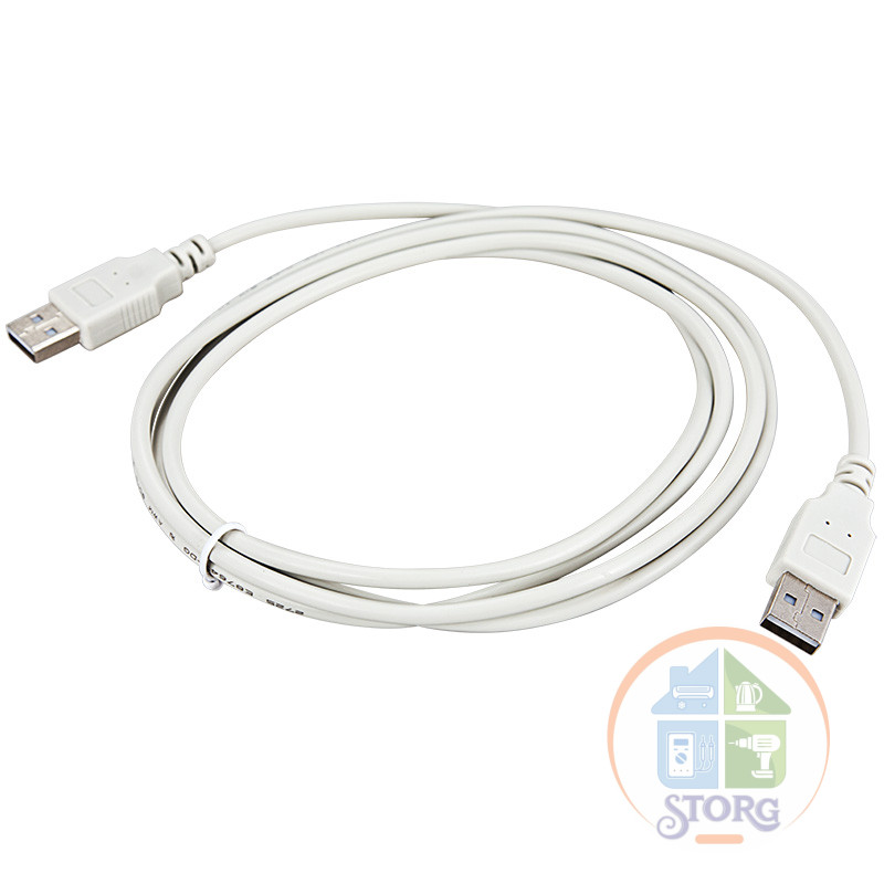 Кабель USB (шт. USB A - шт. USB A) 3 метра, серый REXANT