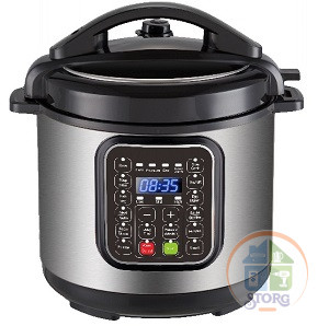 Мультиварка SAKURA SA-7767BK (6,0л) 1000 Вт, LED дисплей, нерж+черн