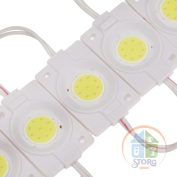 Светодиодный модуль SMD5730, 2,4 Вт, COB, 220 Lm, 6500K,12V 20шт БЕЛЫЙ 7839336