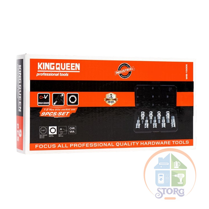 Набор инструментов профессиональный KINGQUEEN WIB-15006, 9 предметов