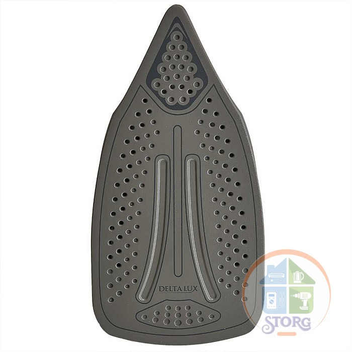 Утюг DELTA LUX DL-712, белый с серо-голубым, 2400 Вт, 350мл, керамика, антикапля, антинакипь (8)