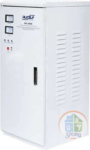 Стабилизатор напряжения электромеханический RUCELF SDV-30000 (30000ВА, 130-275В, 12 мес гарантия)