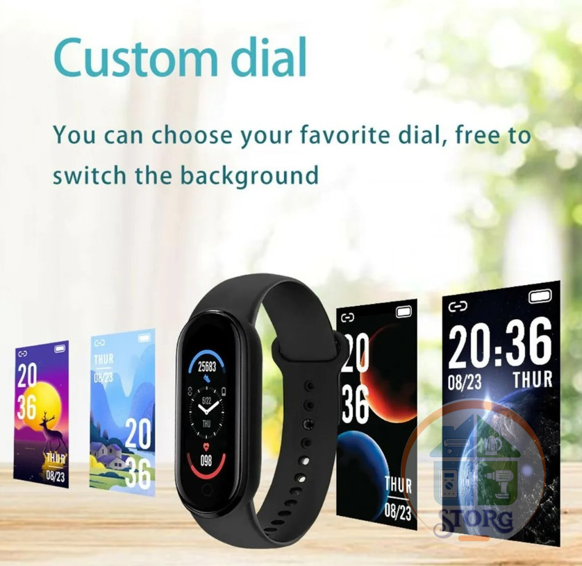 Фитнес-браслет Xiaomi Mi Band 6 FitPro Black 1в1 лучшая копия