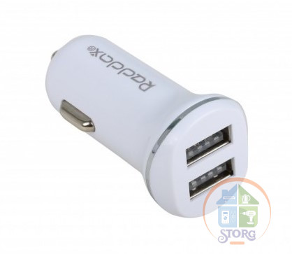 АЗУ Reddax RDX-102 5V2,4A 2USB  белый