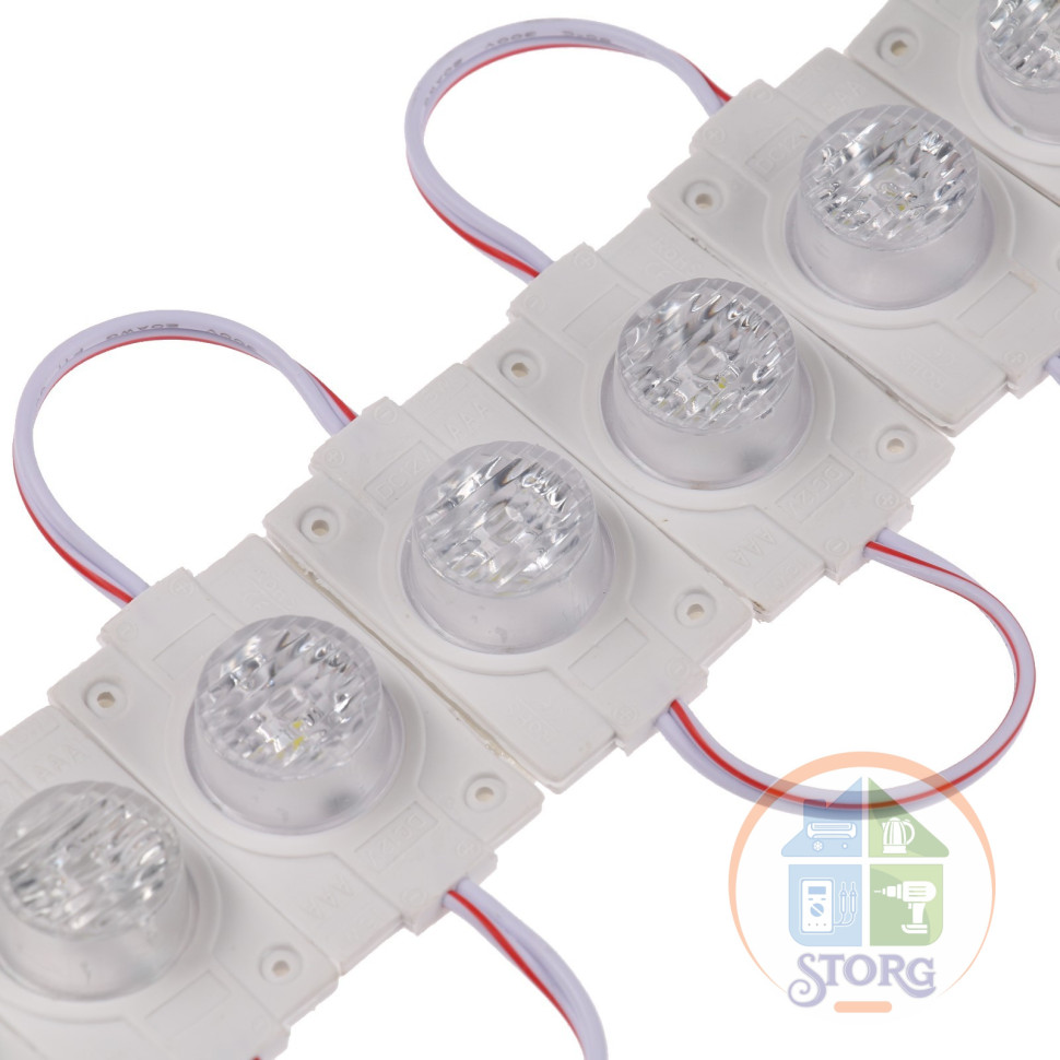 Cветодиодный модуль для торцевой засветки 1,5 Вт, 130 Лм, IP65,12V 20шт, 6500К