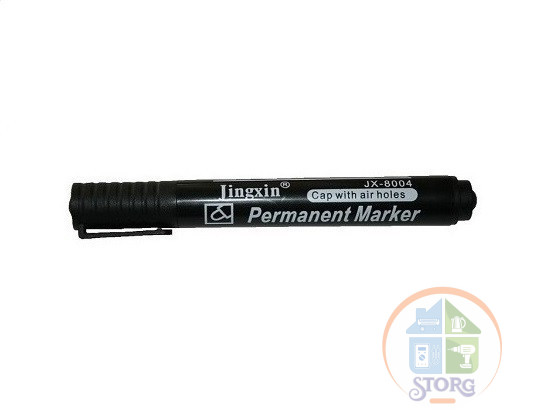 Маркер перманентный CR-2004 10шт. (black) выбивать кратно упаковке