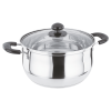 Кастрюля SAKURA SA-P1020 (Объем 3.8л; Диаметр 20см; Нерж.сталь; Стеклянная крышка; Многослоное дно)