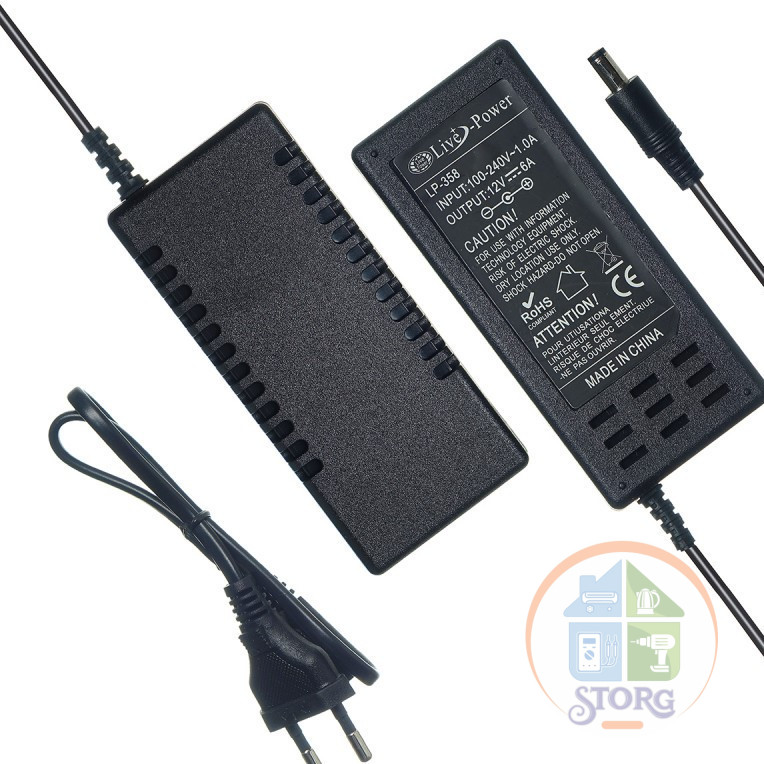 Блок питания импульсный S-TORG LP-358 12V6A
