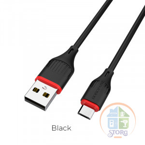 Кабель USB Borofone BX17 Enjoy  Micro 1000mm (black)