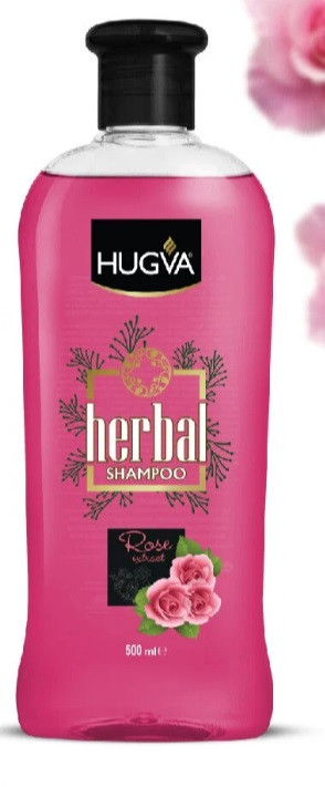 Шампунь с розой HUGVA HERBAL, 500 мл*12 (Турция)