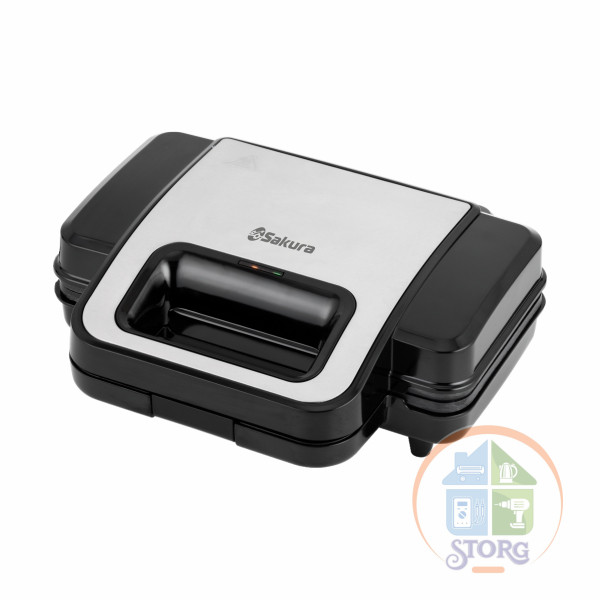 Вафельница SAKURA SA-7425T 1000Вт антипригар покрытие (10702070/181124/5130572/3, Китай)