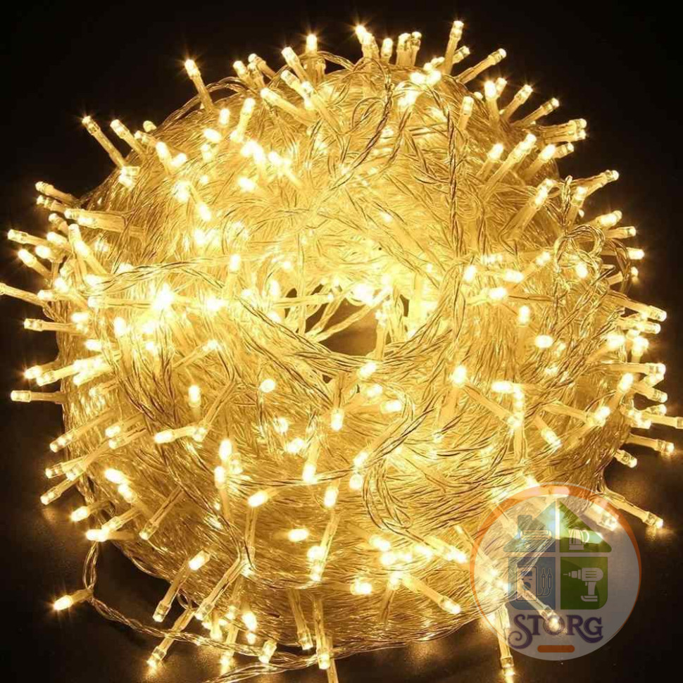 Гирлянда светодиодная S-TORG Led 400л (Желтый) ~30м