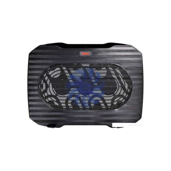 Подставка для ноутбука до 15,6" Buro BU-LCP156-B114 Black, вентилятор: 140 мм, поток: 74.35 CFM, уро