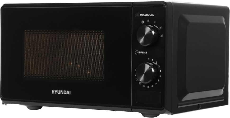 Микроволновая печь Hyundai HYM-M2045 черный, 20 л, 700 Вт, переключатели - поворотный механизм