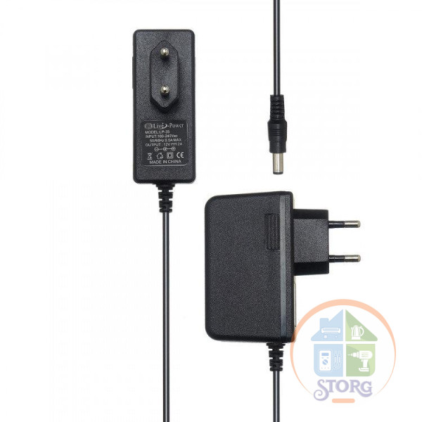 Блок питания импульсный S-TORG 12V LP-35 12V 2A=2A 5,5*2,5 (РЕАЛЬНЫЙ АМПЕРАЖ!!!)