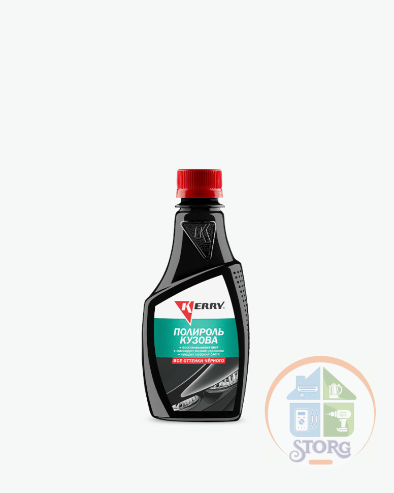 Полироль кузова для всех оттенков черных авто / 0.25 л Kerry KR-260-1