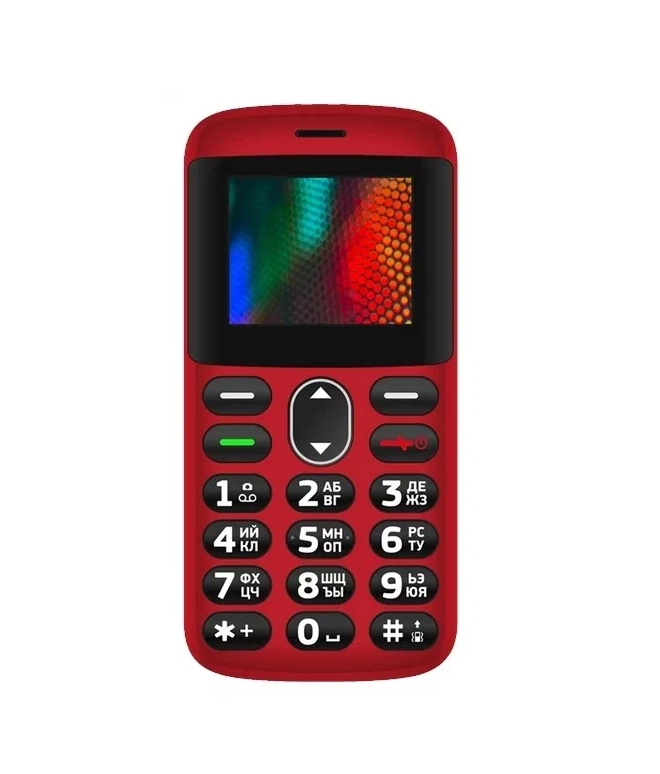 Мобильный телефон "бабушкафон" Vertex C311, красный