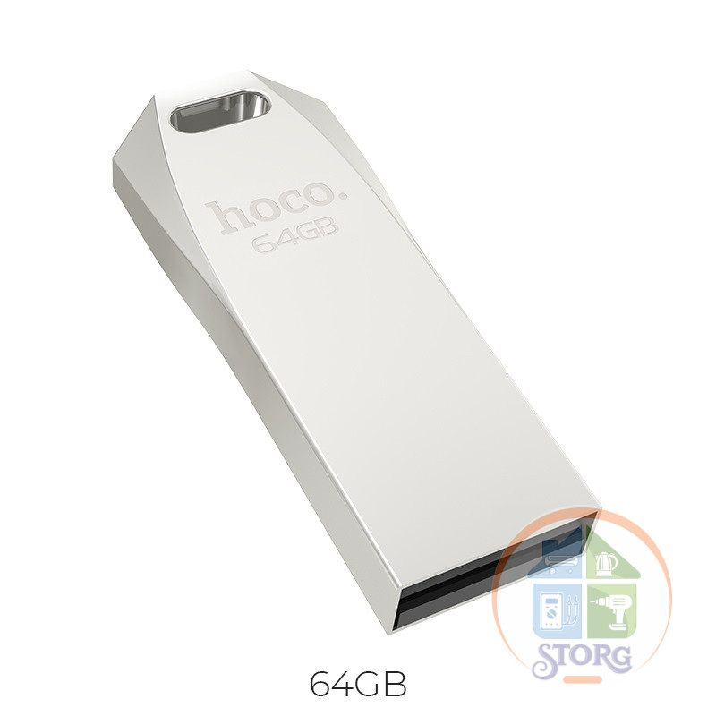 USB Флеш-накопитель HOCO 64Gb USB2.0 UD4 Intelligent Серебристый