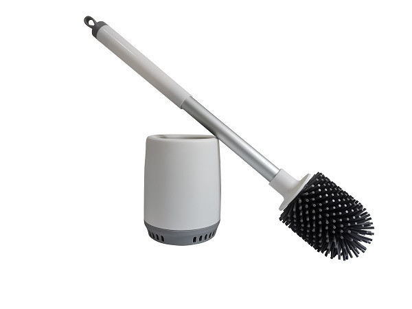 Туалетная щетка Happy Panda HP-TE01 силиконовая с подставкой и держателем на стену