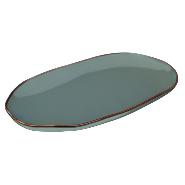 Блюдо овальное Ivlev Chef Органика, 30х18x3см, фарфор, серый