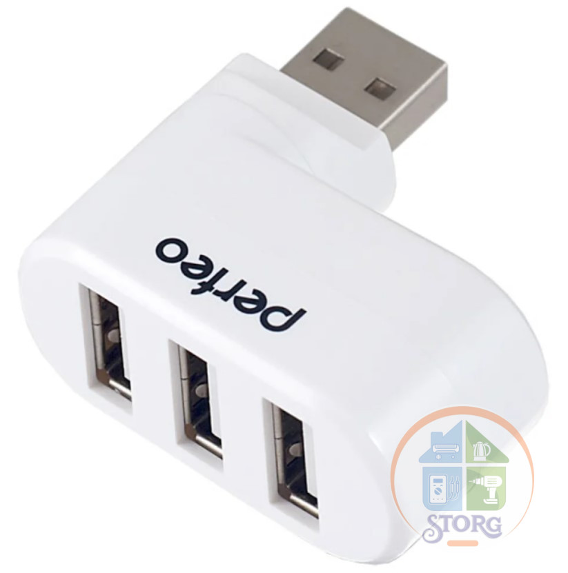 Perfeo USB-HUB 3 Port, (PF-VI-H024 White) белый