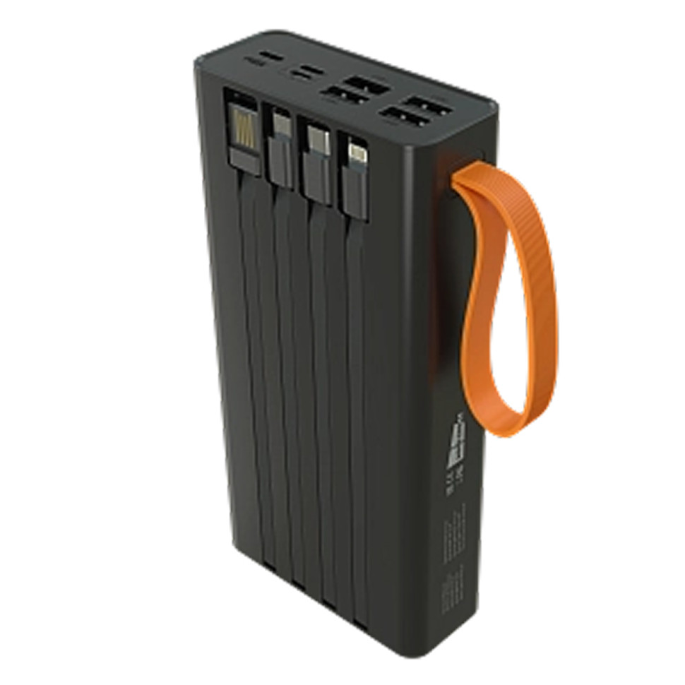 Внешний аккумулятор Power Bank More choice PB22-30, 30000 мАч, 2хUSB‑A, 2,1А, LED, фонарик, Черный