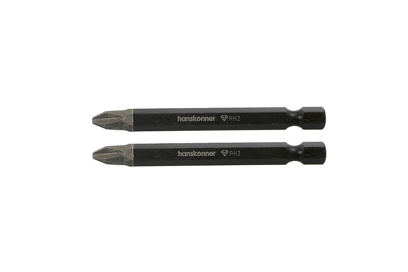 Битва HANSKONNER HKPH2-75-2; Diamond; PH2x75мм; Сталь S2; (2шт)