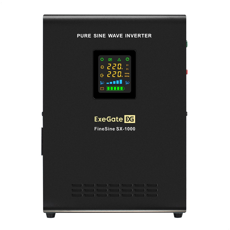 Источник бесперебойного питания ExeGate FineSine SX-1000.LCD (инвертор, синус, для котла, настенный)